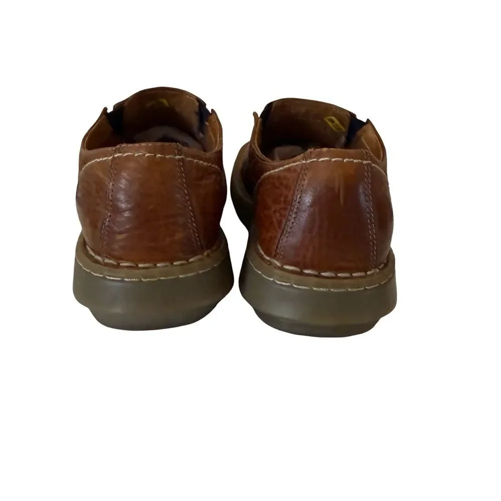 Dr Martens Brown Leather Slip On Shoes 3A65 Mens Size 8 Womens Size 9